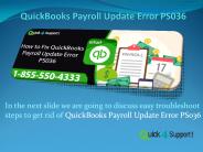 QuickBooks Payroll Update Error PS036