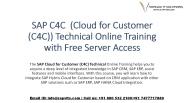 SAP C4C Online Training
