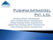 Decking Sheets manufacturer