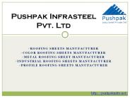 Roofing Sheets manufacturer
