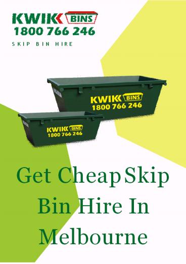 Get Cheap Skip Bin Hire in Melbourne