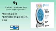 Gro-Clock The ultimate sleep trainer for young children