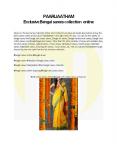 Exclusive Bengal sarees Paarijaatham collection online