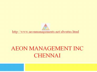 Aeon Management Inc ((Chennai))) *Reviews()*&(*&