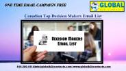Canadian Top Decision Makers Email List