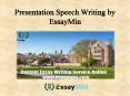 Get your presentation speech ready from EssayMin PowerPoint PPT Presentation
