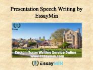 Get your presentation speech ready from EssayMin