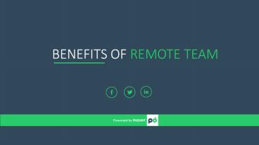Benefits of Remote Team
