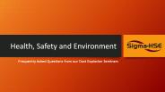 Health, Safety and Environment | Sigma HSE