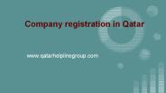 Company registration in Qatar