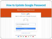 How to Update Google Password