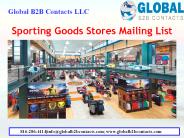 Sporting Goods Stores Mailing Database