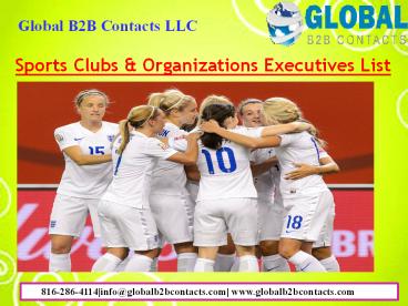Sports Clubs & Organizations Executives Database