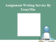 Professionals of EssayMin can help you with assignment writing