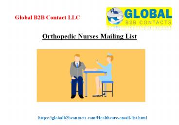 Orthopedic Nurses Mailing List