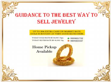 Guidance to The Best Way to Sell Jewelry
