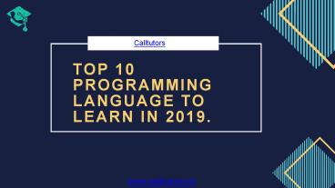 10  most popular programming languages to learn in 2019