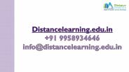 Distance Education MBA in Banking Management