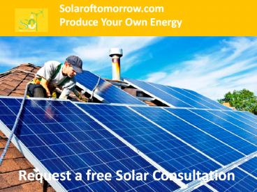 Solar Energy Solutions in FL - Solaroftomorrow.com