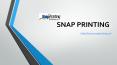 Graphic Design Services Kelowna – Snap Printing PowerPoint PPT Presentation
