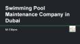 swimming pool maintenance companies Dubai PowerPoint PPT Presentation