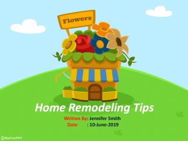 Home remodeling tips