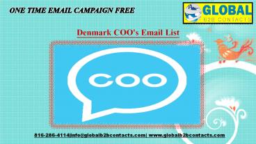 Denmark COO's Email List