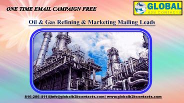 Oil & Gas Refining & Marketing Mailing Leads