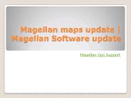 Magellan maps update | Magellan Software update