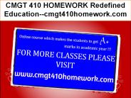 CMGT 410 HOMEWORK Redefined Education--cmgt410homework.com