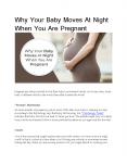 Why Your Baby Moves At Night When You Are Pregnant PowerPoint PPT Presentation
