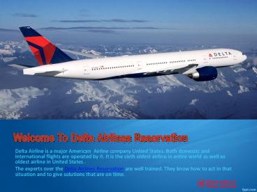 Delta Airlines Flight Reservations
