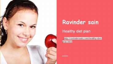 Effective Healthy Diet for weight loss