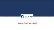 Apache Spark with Java 8