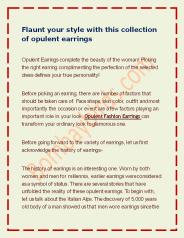 Flaunt your style with this collection of opulent earrings