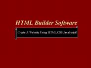HTML Builder Software