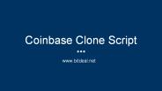 Coinbase Clone Script