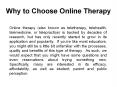 Choose the Best Online Therapy Services PowerPoint PPT Presentation