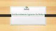 Job Recruitment Agencies Malaysia