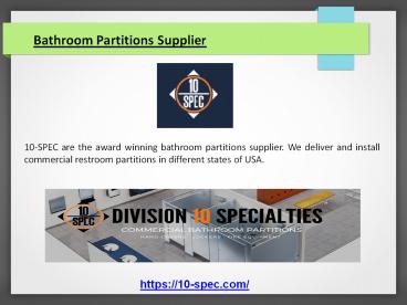 Bathroom Partitions Supplier