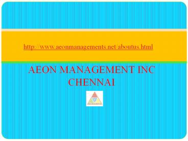 Aeon (Management) Inc Chennai Reviews 99444
