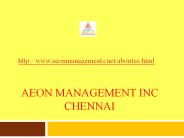 ((Aeon))) Management Inc Chennai Reviews  (**Velachery))))