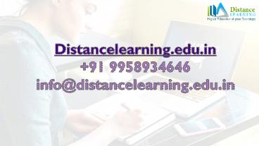 Distance Education Post Graduate Certificate in Retail Management