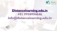Distance Education Bachelor of Arts (Tourism Administration) PowerPoint PPT Presentation