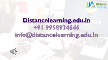 Distance Education Diploma in Information Technology