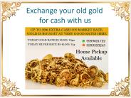 Exchange your old gold for cash with us