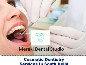 best cosmetic dentist in south Delhi