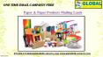 Paper & Paper Products Mailing Leads PowerPoint PPT Presentation
