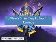 To Please Shani Dev, Follow This Remedy