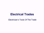Electric tools